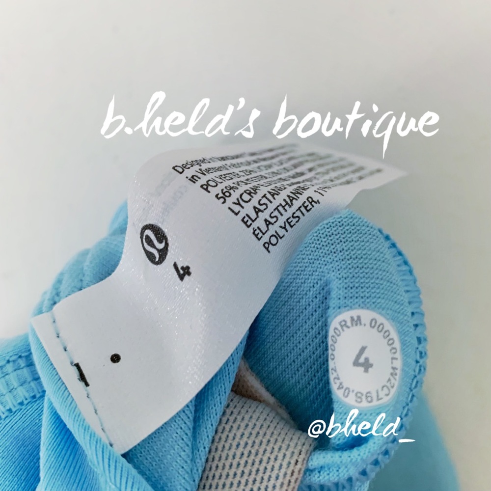 lululemon Energy Bra in Blue Chill (Pastel Blue) Size 4 Brand New NWT - Picture 14 of 15